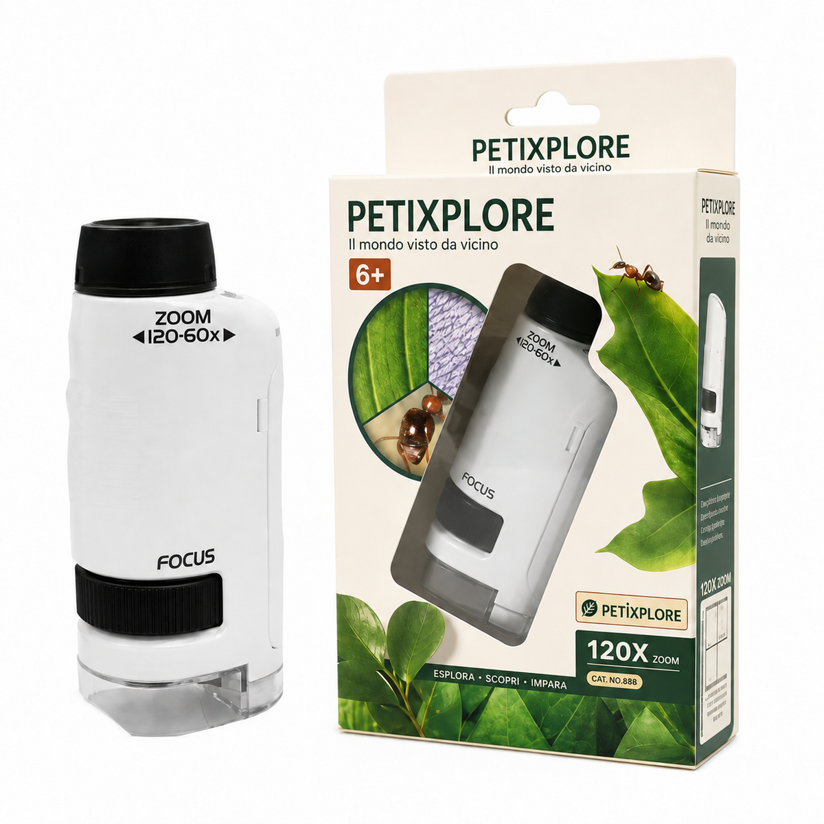 Petixplore – Microscope de poche 120x
